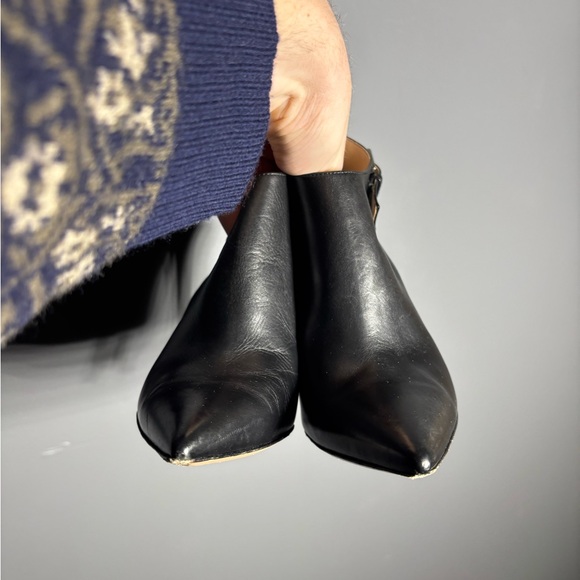 Gianvito Rossi Black Leather Heeled Ankle Boots Size EU 36 - Picture 6 of 10